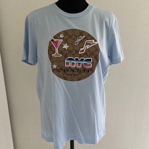 Coach blue T-shirt